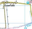 map, featureless, britain, ordnance survey, grid square, pylon, electricity, overhead line