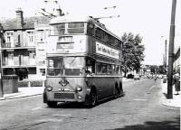 london trolleybus route 630, london transport, lillie road recreation road, hammersmith, fulham palace road, bishop's park road